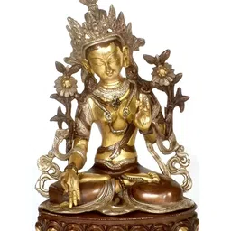 Exotic India Gold-Toned Buddha Showpiece-image-13