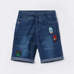 Fame Forever by Lifestyle Boys Blue Cotton Solid Shorts-picture-21