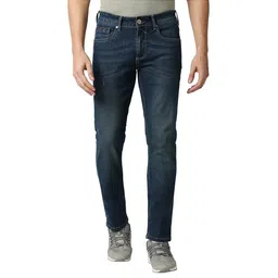 Basics Men Torque Slim Fit Low-Rise Low Distress Light Fade Stretchable Jeans-picture-13