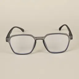 Voyage Grey Square Eyeglasses for Men & Women (53) image 4