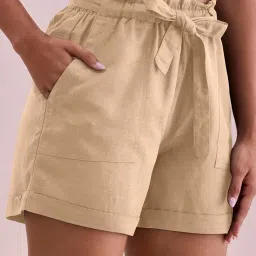 go colors! Go Colors Khaki Solid Shorts image 5