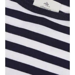 Cherry Crumble by Nitt Hyman Boys Navy & White Striped T-Shirt image 3