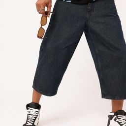 Kook N Keech Men Urban Cool Skater Long 3/4th Denim Shorts-picture-36