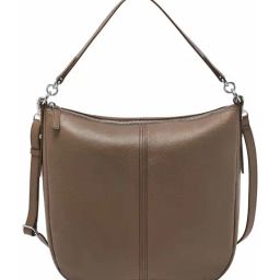 Fossil Jolie Grey Medium Leather Hobo Bag-picture-8