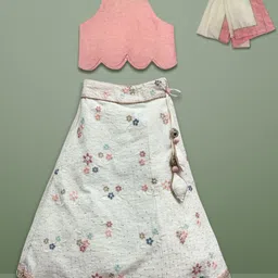 EARTHY TWEENS Girls Ready to Wear Lehenga & Blouse With Dupatta-image-50