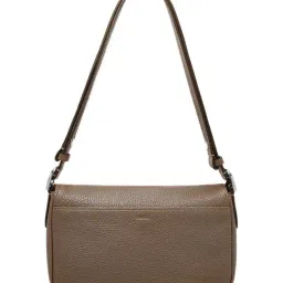 Fossil Lennox Grey Medium Leather Shoulder Bag image 2