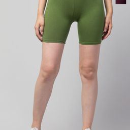 HIRRUX Women Skinny Fit Low-Rise Cycling Sports Shorts-picture-22