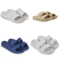 Feel alive Men Set of 4 Lightweight Flip Flops-picture-15