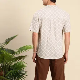 Mast & Harbour Men Classic Relaxed Fit Printed Casual Shirt image 5