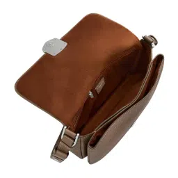 Fossil Lennox Grey Medium Leather Shoulder Bag image 3