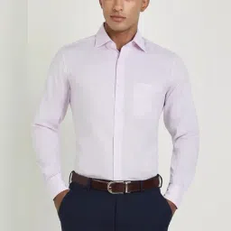 Allen Solly Lilac Cotton Regular Fit Shirt-picture-38