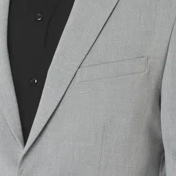 Crimsoune Club Grey Slim Fit Notch Lapel Two Piece Suit image 4