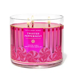 Bath & Body Works Twisted Peppermint Scented 3-Wick Candle - 411g-picture-33
