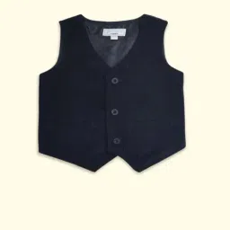 Pantaloons Baby Kids Navy Regular Fit Waistcoat-picture-29
