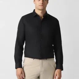 Van Heusen Black Cotton Slim Fit Shirt-image-45