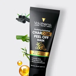 Volamena Activated Charcoal Peel Off Face Mask For De-toxify Skin & Exfoliate Pores-50ml image 1