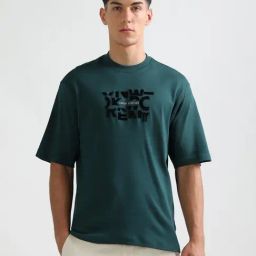 Arrow New York Green Cotton Relaxed Fit Printed T-Shirt-picture-38