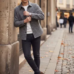 Mast & Harbour Men Textured Cotton Open Front Jacket-picture-21