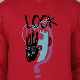 TEEFOX Graphic Printed Round Neck Pullover Sweatshirt image 2