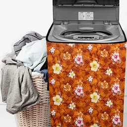 The Furnishing Tree Yellow Printed Washing Machine Cover image 5