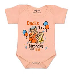 arvesa Dadi First Birthday With Me Printed Romper-picture-16