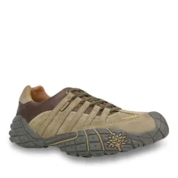 Woodland Men's Khaki & Brown Casual Shoes image 1