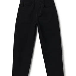 Tales & Stories Denim Woven Solid Jeans - Black-picture-37