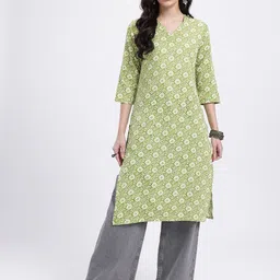 Anouk Rustic Floral Printed Kurta image 3