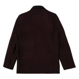 CAVIO Cotton Full Sleeves Solid Blazer With Stones Embellished Tee - Violet image 5