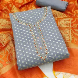 Ishin Embroidered Unstitched Dress Material-picture-29