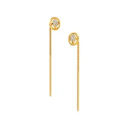 Joyalukkas Women Ligament Model 22Kt Gold Drop Earring - 2.37 g image 3