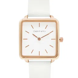 JOKER & WITCH Women Gold-Toned & White Frosty Love Triangle Watch Gift Set JWLT192 image 2