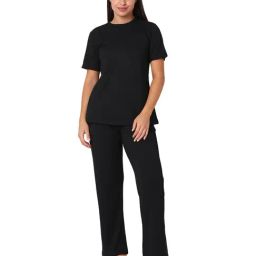Smarty Pants Black Cotton T-Shirt With Pyjamas-picture-38