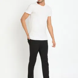 Club York Black Regular Fit Printed Trackpants image 5