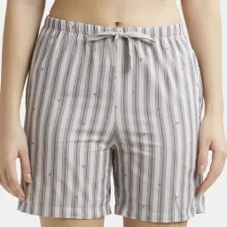 Jockey Grey Striped Shorts (Colors & Prints May Vary)-image-68