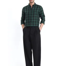 Rare Rabbit Green Regular Fit Checks Shirt image 5