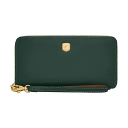Fossil Lennox Green Small Leather Zip Around Wallet-picture-13