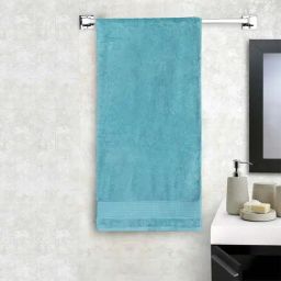Spaces Organic Cotton Ocean Blue 580 GSM Bath Towel - Set of 1-picture-6