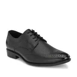 San Frissco Black Brogue Shoes-image-0