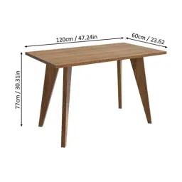 Madesa Brown Engineered Wood Compact Office Table image 3
