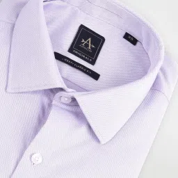 Arrow Purple Regular Fit Texture Shirt image 5