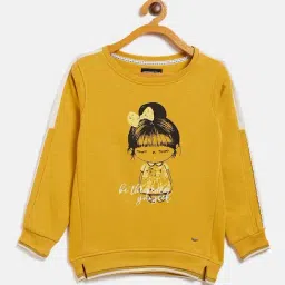 Crimsoune Club Kids Yellow Printed Sweatshirt-picture-10