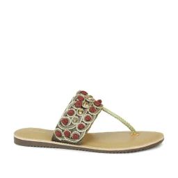 Inc.5 Women's Golden T-Strap Sandals-picture-3