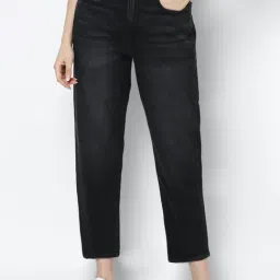 American Eagle Women Black Stretch 90s Boyfriend Jean-image-29