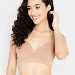 Clovia Dusty Pink Full Coverage Padded T-Shirt Bra-image-14