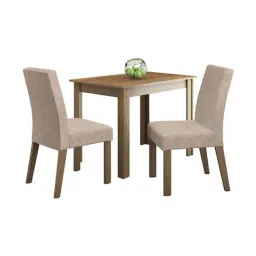 Madesa Brown & Beige Engineered Wood Vic 2 Seater Dining Set image 2