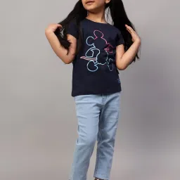 Cantabil Kids Navy Printed T-Shirt image 5