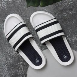 Carlton London Men's White Slides-picture-40