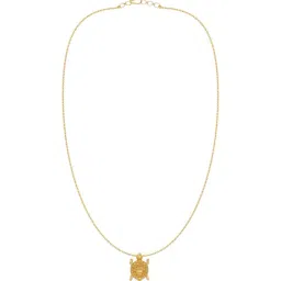 Bhima Jewels 22k (916) Yellow Gold Turtle Pendant With Chain for Women-picture-39