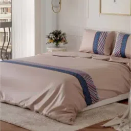Stoa Paris Brown Polyester 300 TC Chateau Charisma Double Comforter with 2 Pillow Covers-picture-21